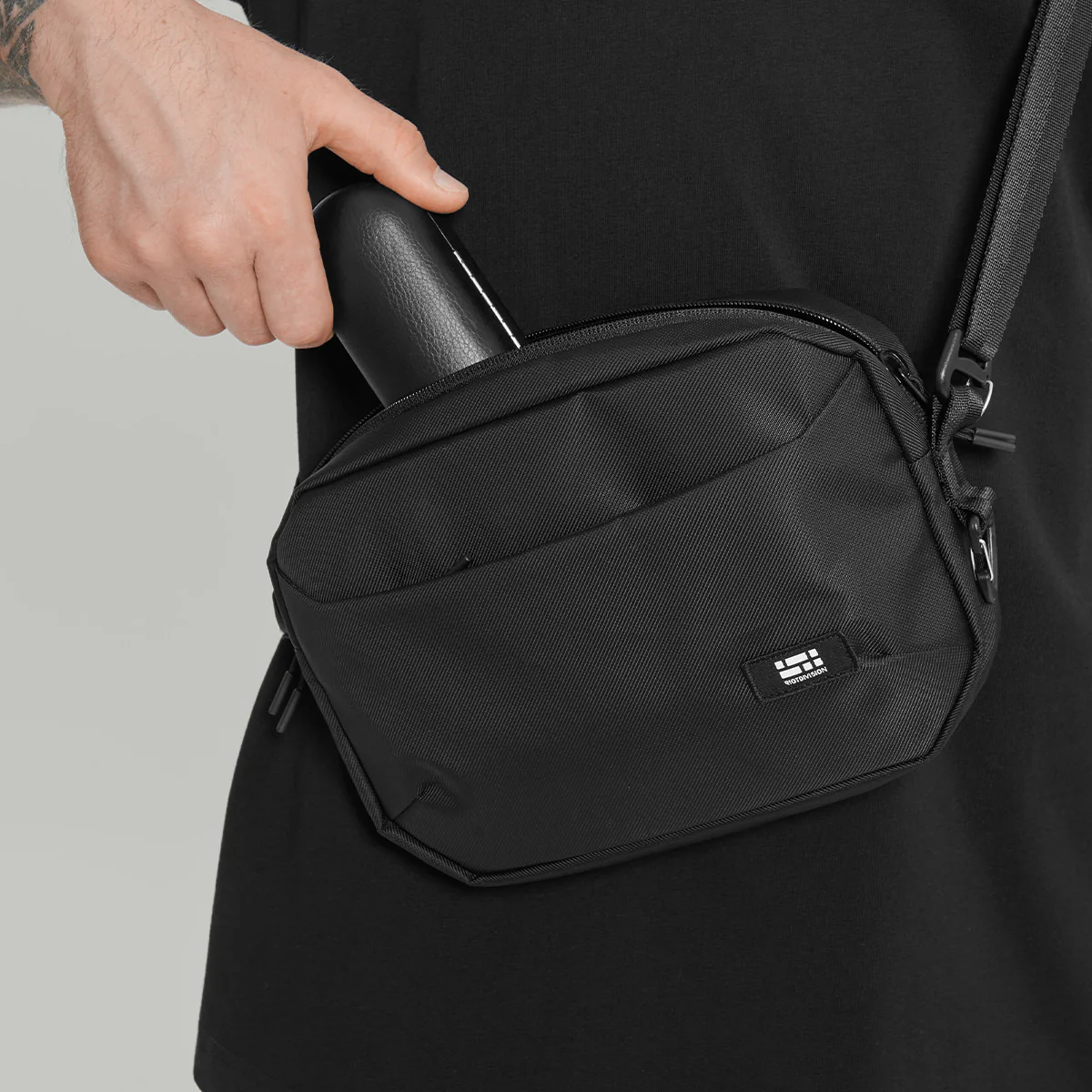 Civil Middle Crossbody Bag Gen.1 RD-CMCB_GEN.1 BLACK - Image 7