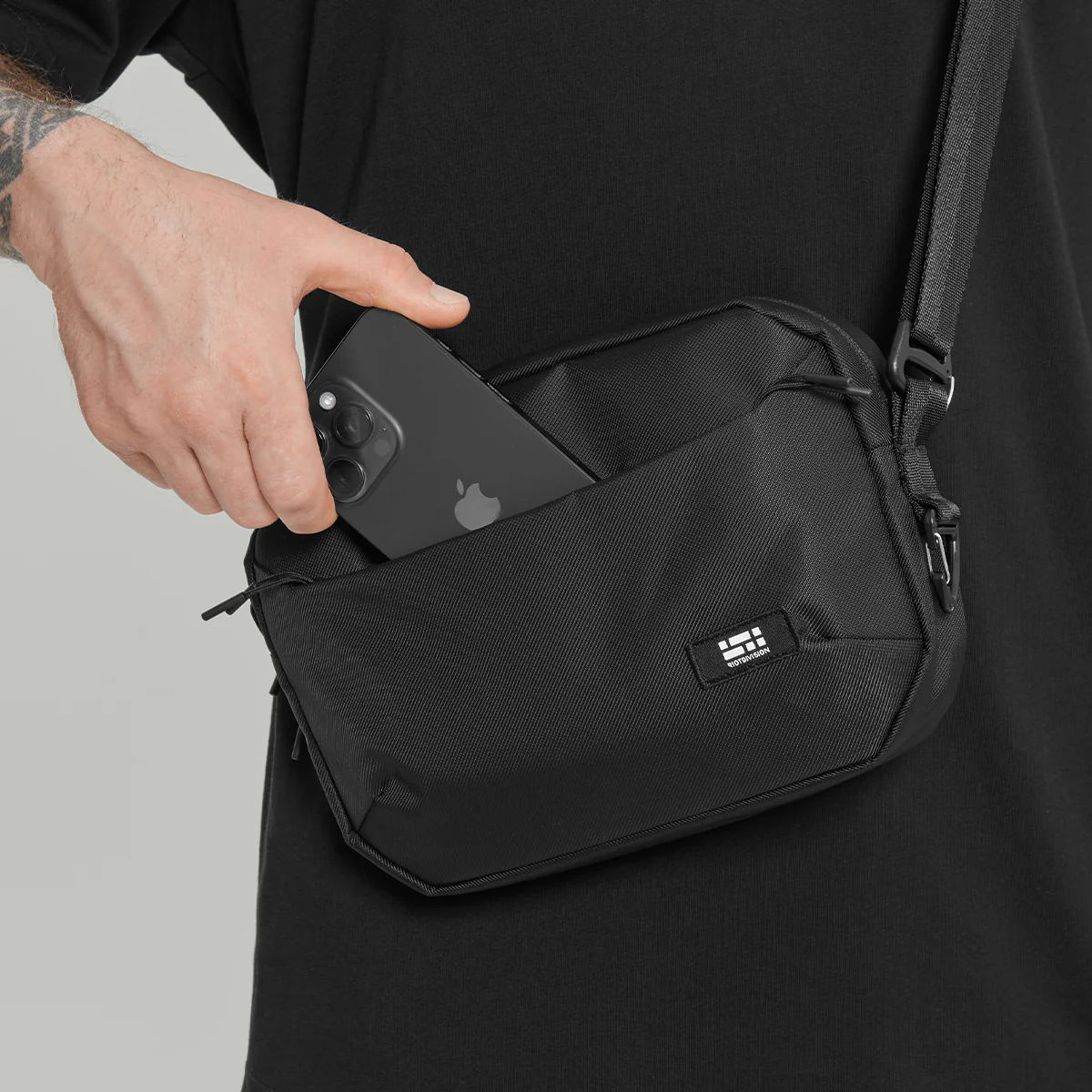 Civil Middle Crossbody Bag Gen.1 RD-CMCB_GEN.1 BLACK - Image 8