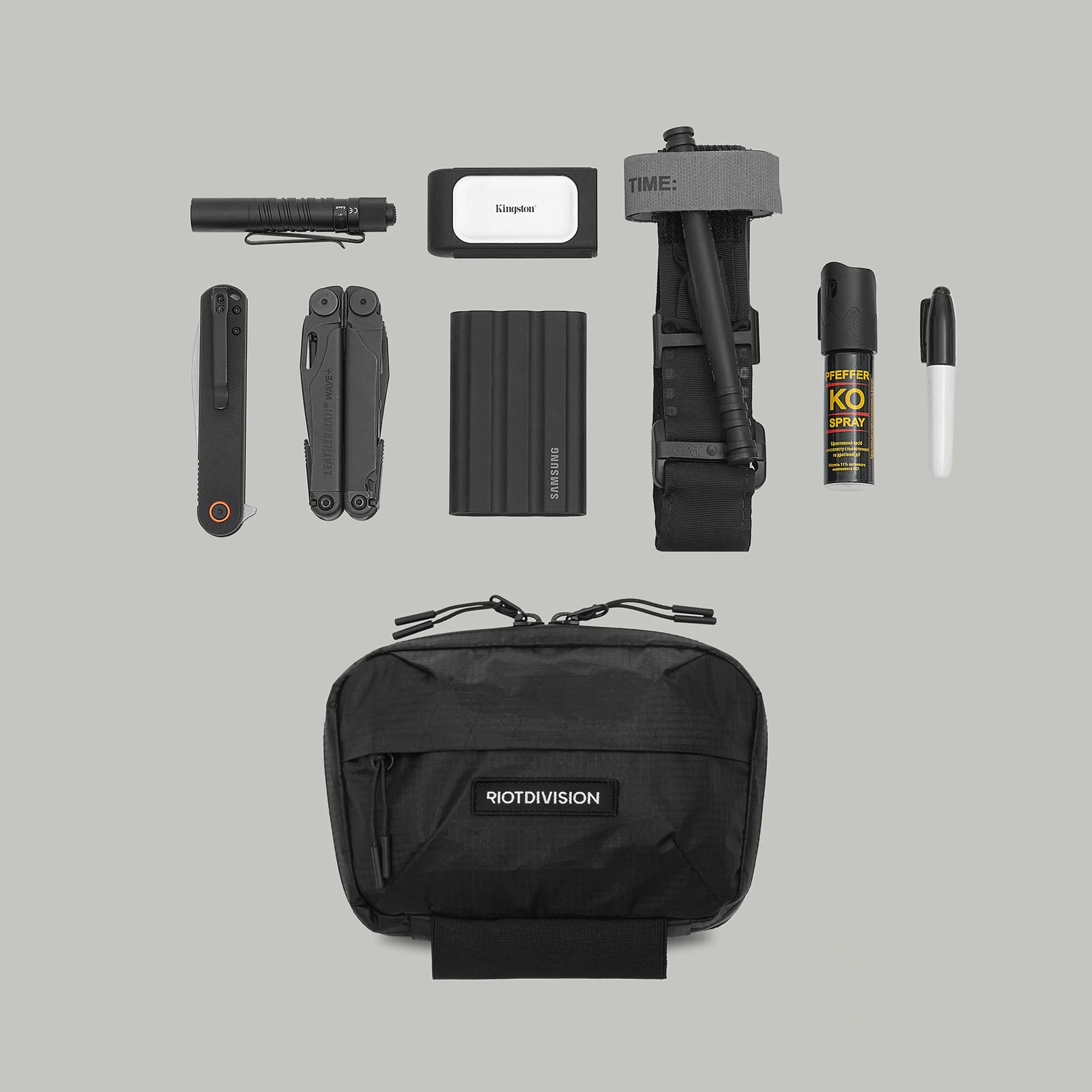 EDC Utility Pouch Gen.1 RD-EDCUP_GEN.1 (X-PAC) BLACK - Image 2