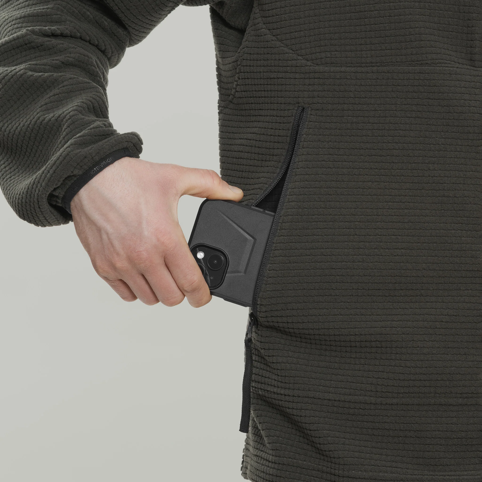 Half Zip Fleece Hoodie Gen.2 RD-HZFH_GEN.2 GRAPHITE - Image 11