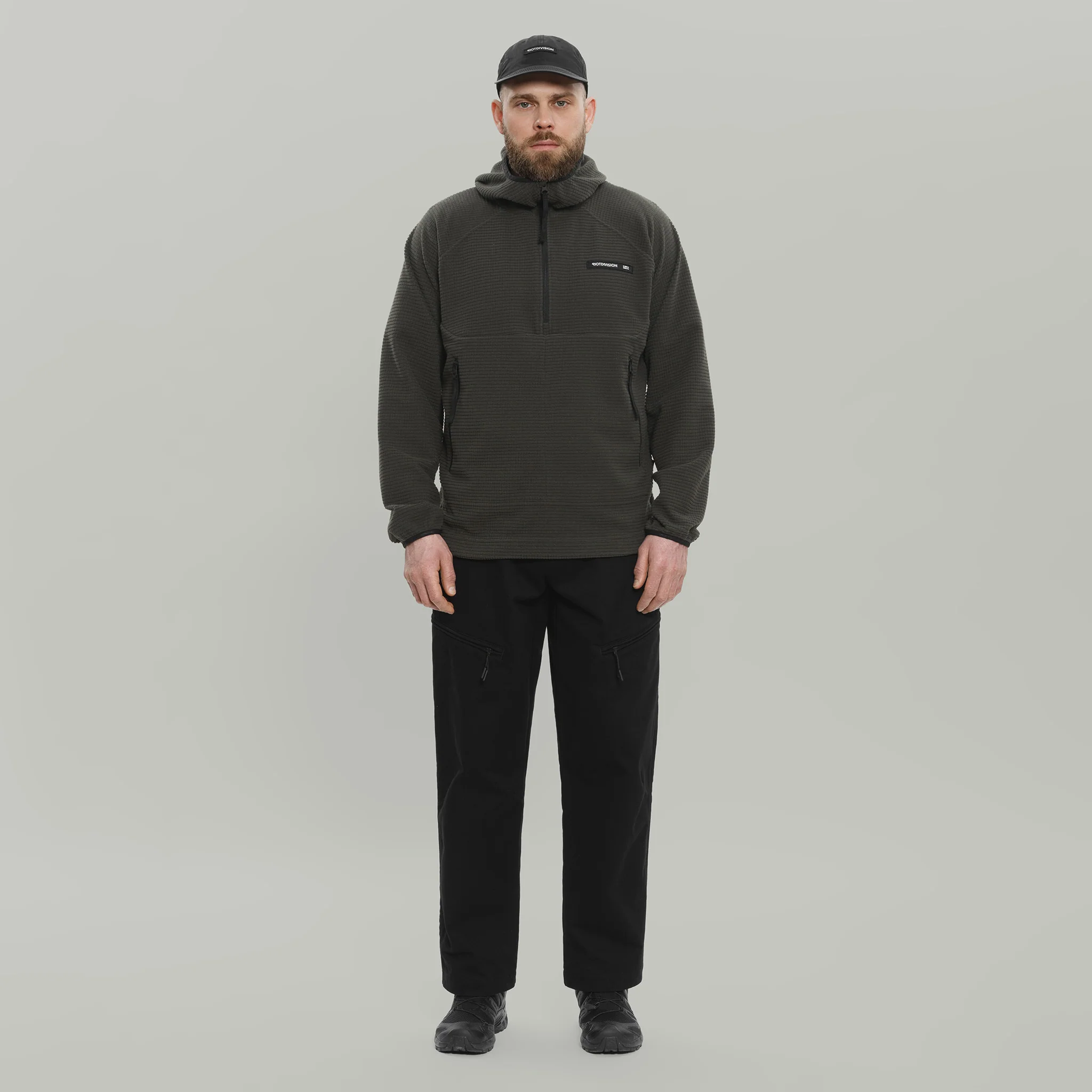 Half Zip Fleece Hoodie Gen.2 RD-HZFH_GEN.2 GRAPHITE - Image 5