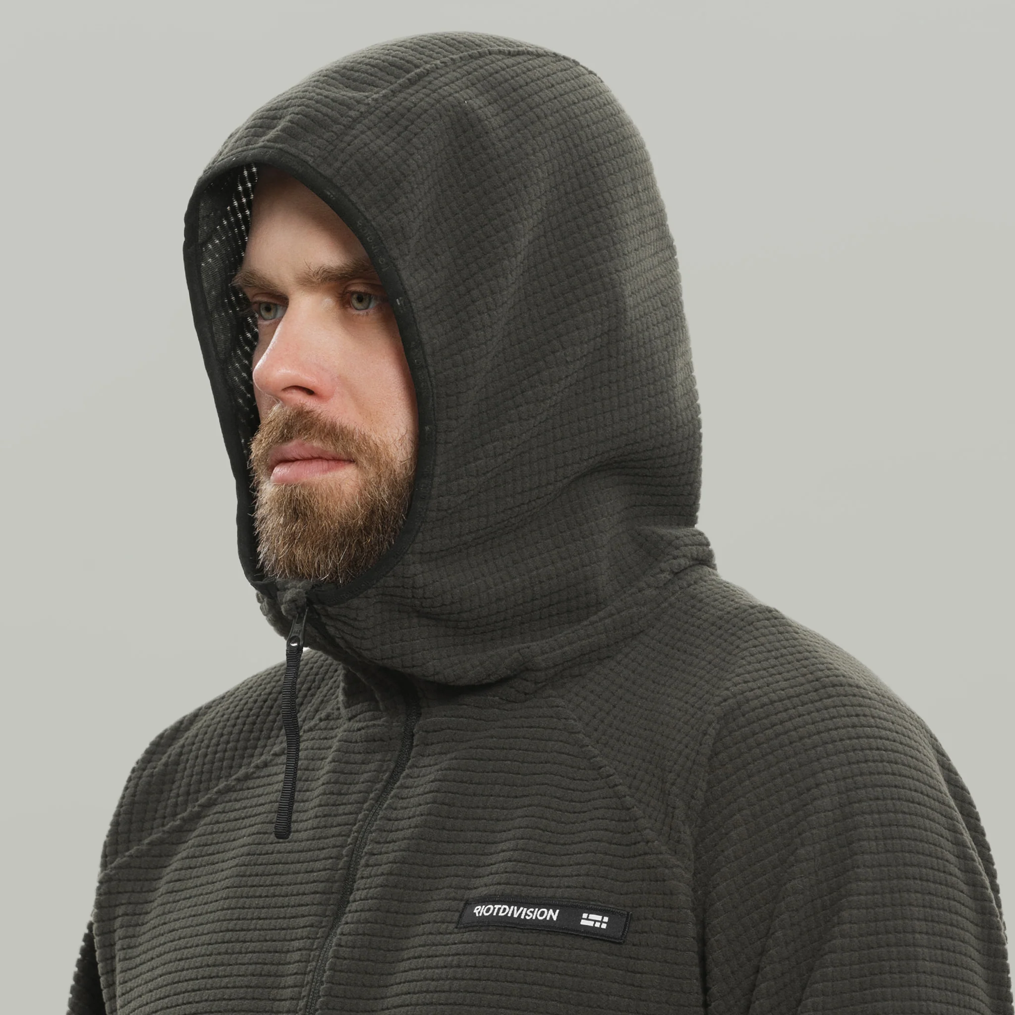 Half Zip Fleece Hoodie Gen.2 RD-HZFH_GEN.2 GRAPHITE - Image 8