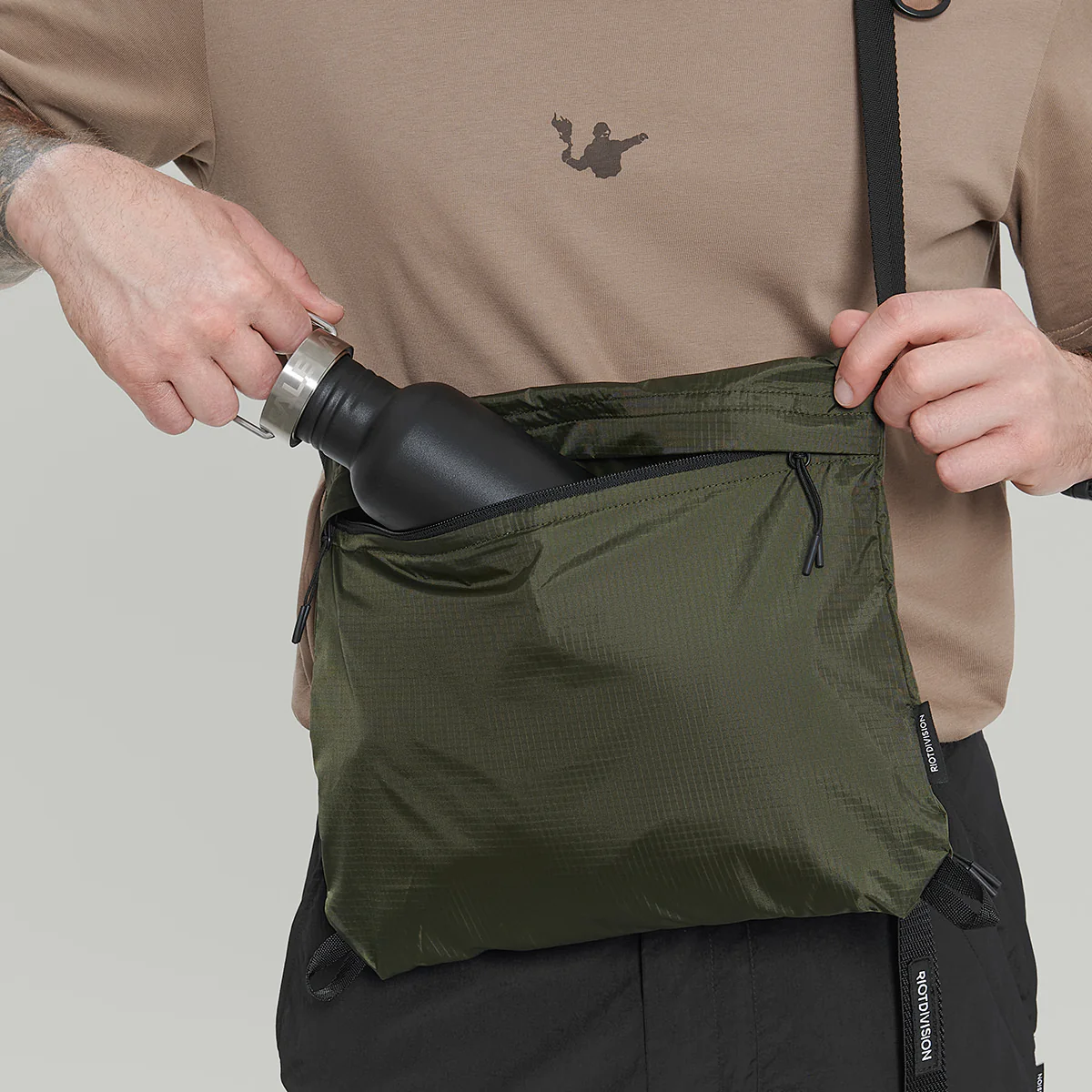 Lightweight Musette Packable Bag Gen.1 RD-LGHTMPB_GEN.1 KHAKI - Image 10