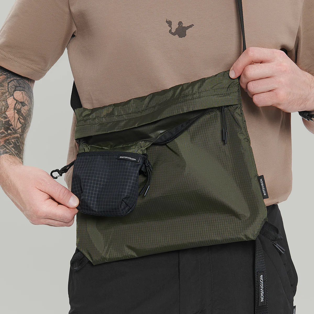 Lightweight Musette Packable Bag Gen.1 RD-LGHTMPB_GEN.1 KHAKI - Image 13