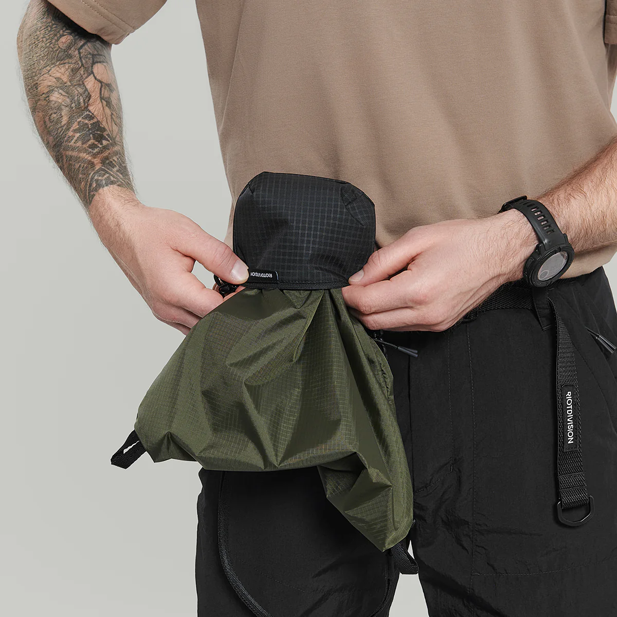 Lightweight Musette Packable Bag Gen.1 RD-LGHTMPB_GEN.1 KHAKI - Image 14