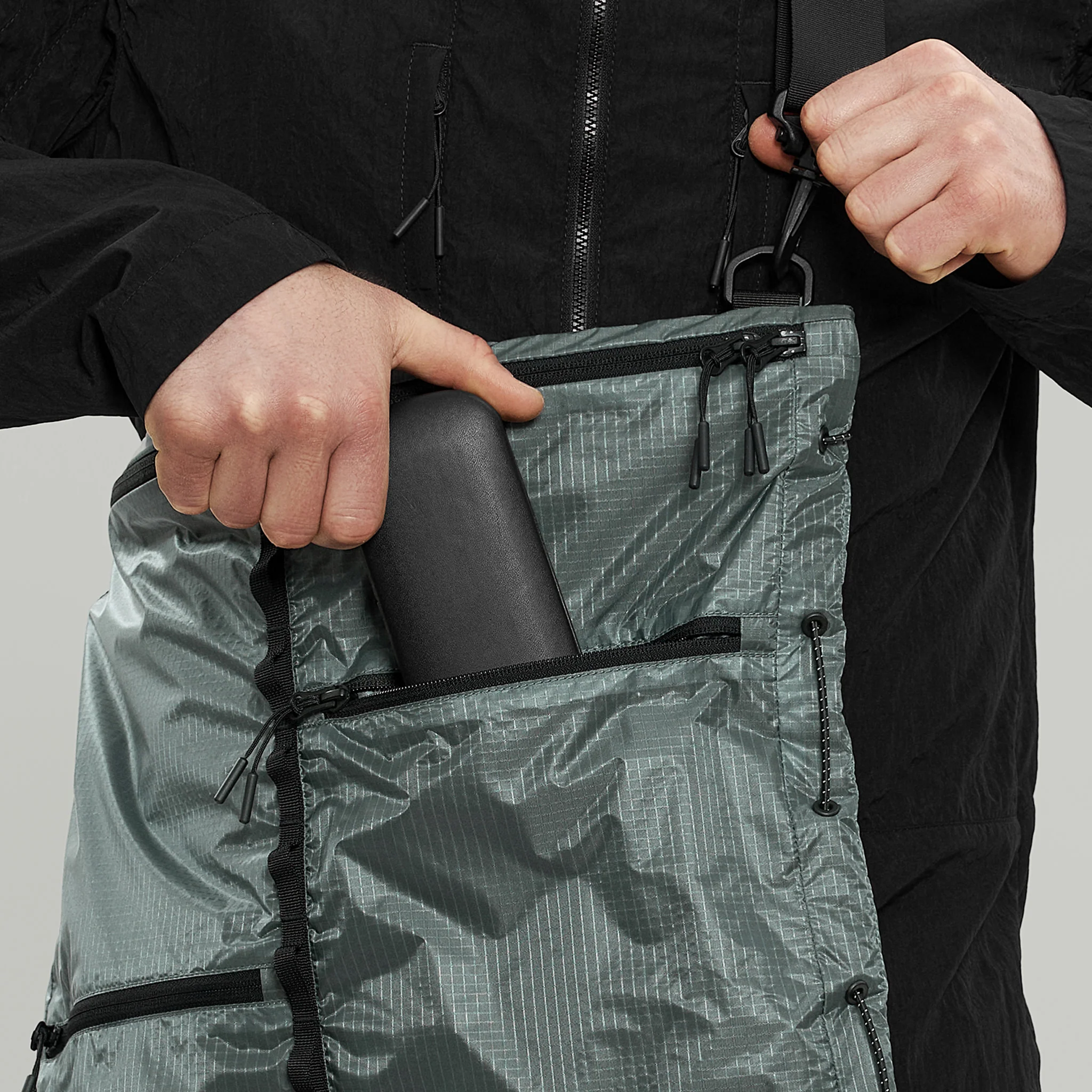 Lightweight Nylon Tote Bag Gen.1 RD-LNTB_GEN.1 GREY - Image 11
