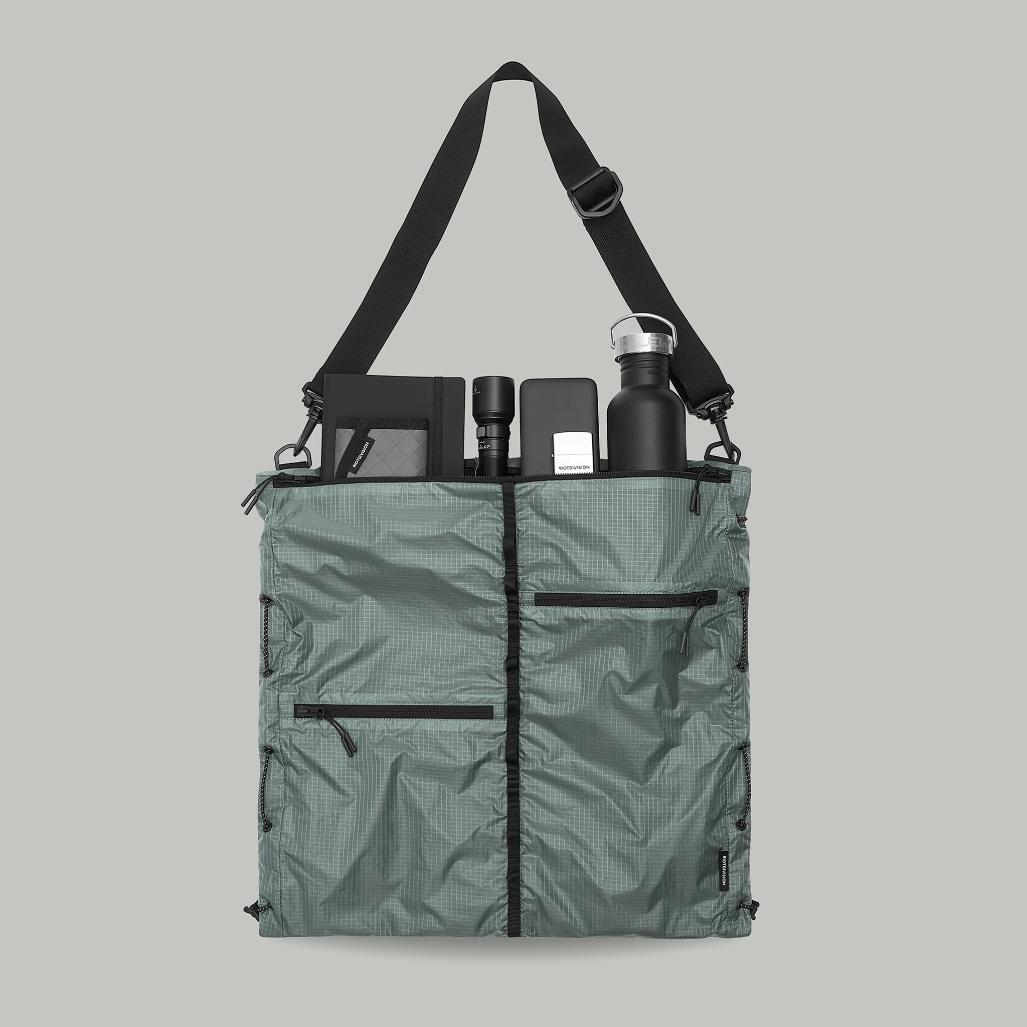 Lightweight Nylon Tote Bag Gen.1 RD-LNTB_GEN.1 GREY - Image 14