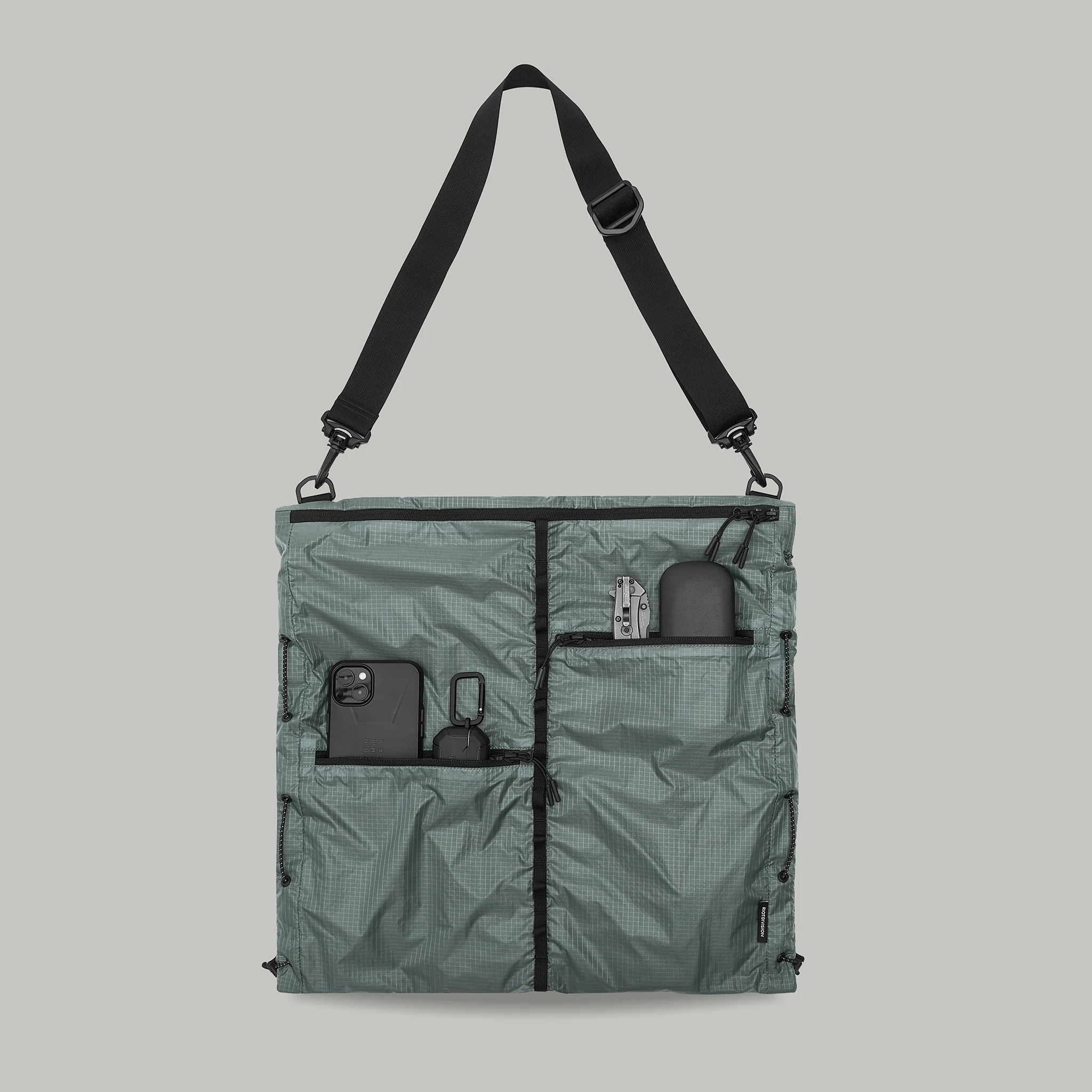 Lightweight Nylon Tote Bag Gen.1 RD-LNTB_GEN.1 GREY - Image 15