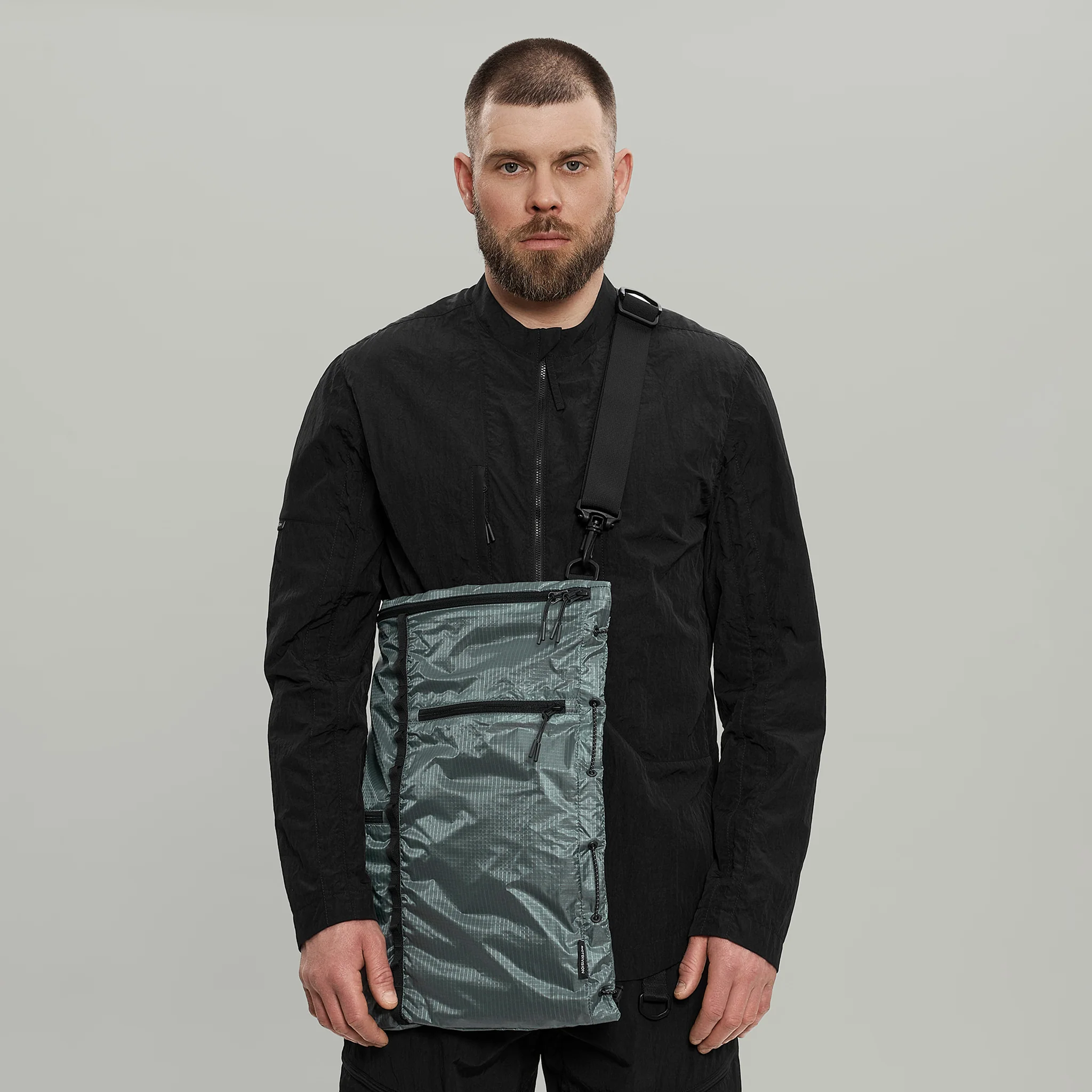 Lightweight Nylon Tote Bag Gen.1 RD-LNTB_GEN.1 GREY - Image 3
