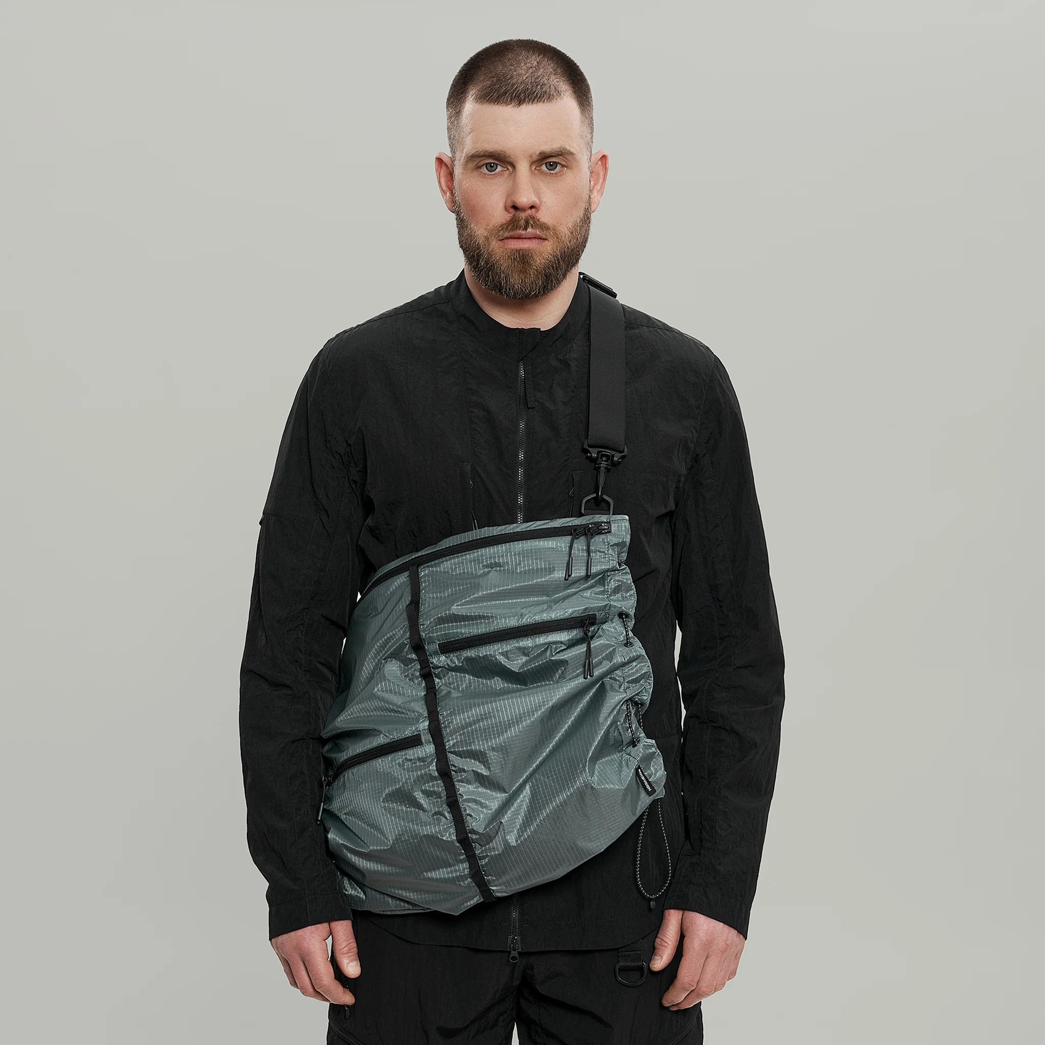 Lightweight Nylon Tote Bag Gen.1 RD-LNTB_GEN.1 GREY - Image 7