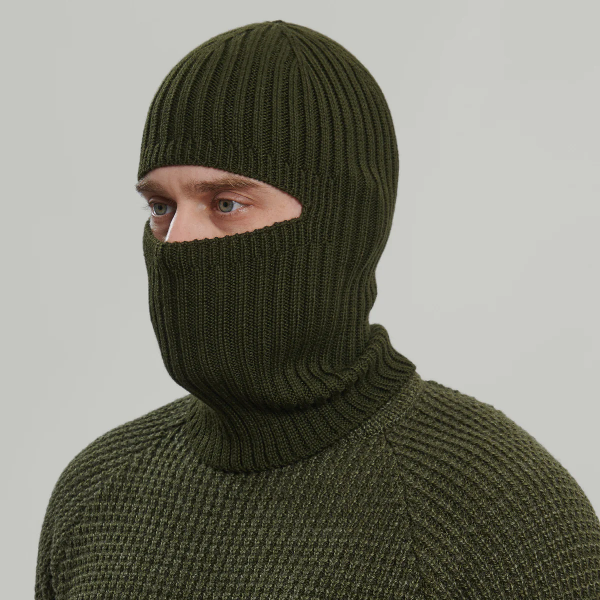 Merino Balaclava Gen.1 RD-MBRD_GEN.1 KHAKI - Image 3