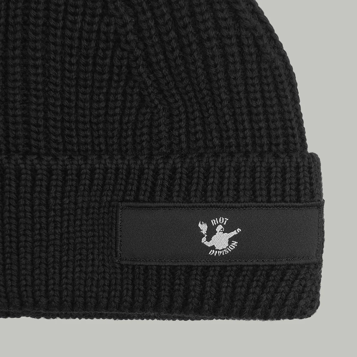 Merino Short Beanie Hat RD Logo RD-MRNSBHRDL BLACK - Image 5