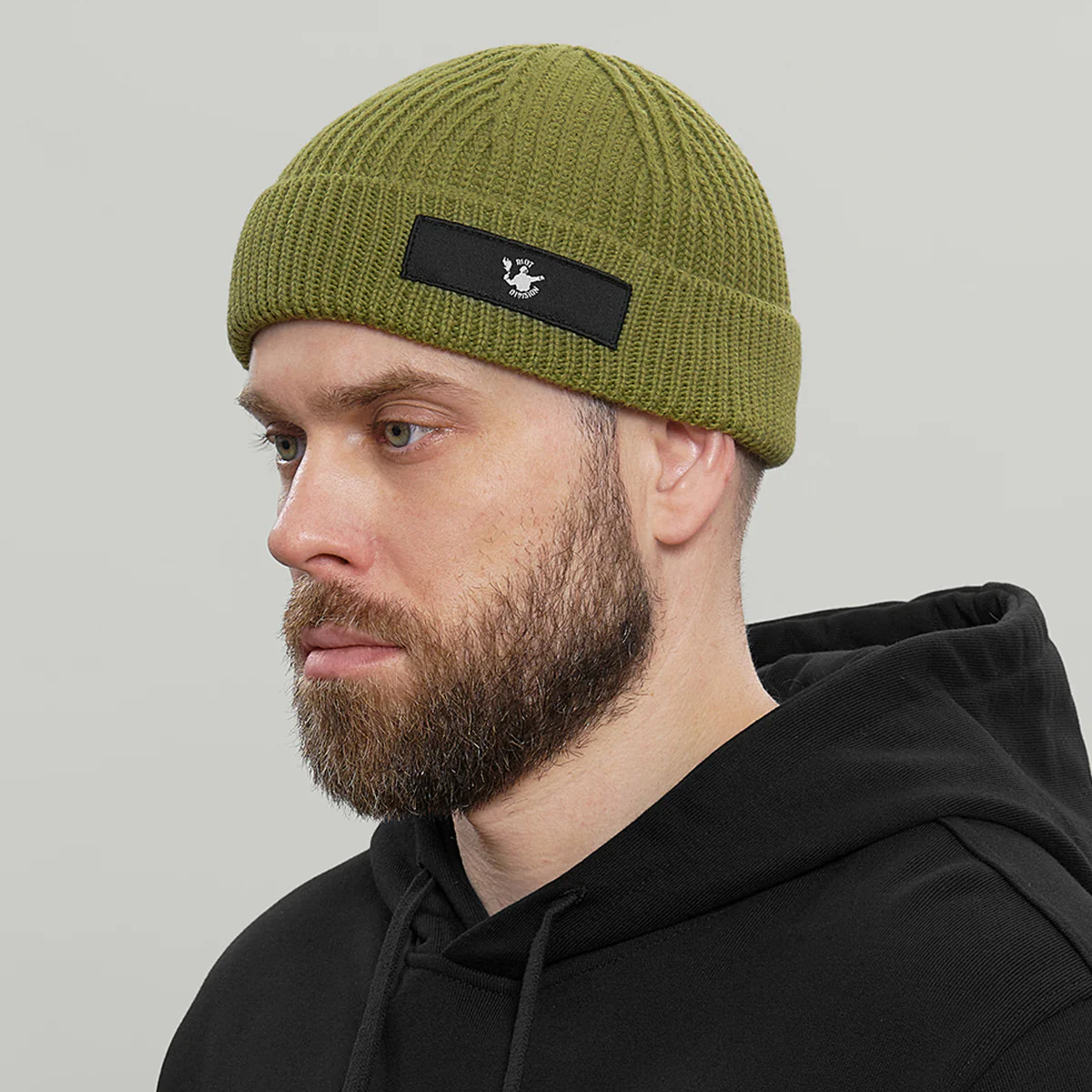 Merino Short Beanie Hat RD Logo RD-MRNSBHRDL GREEN - Image 2