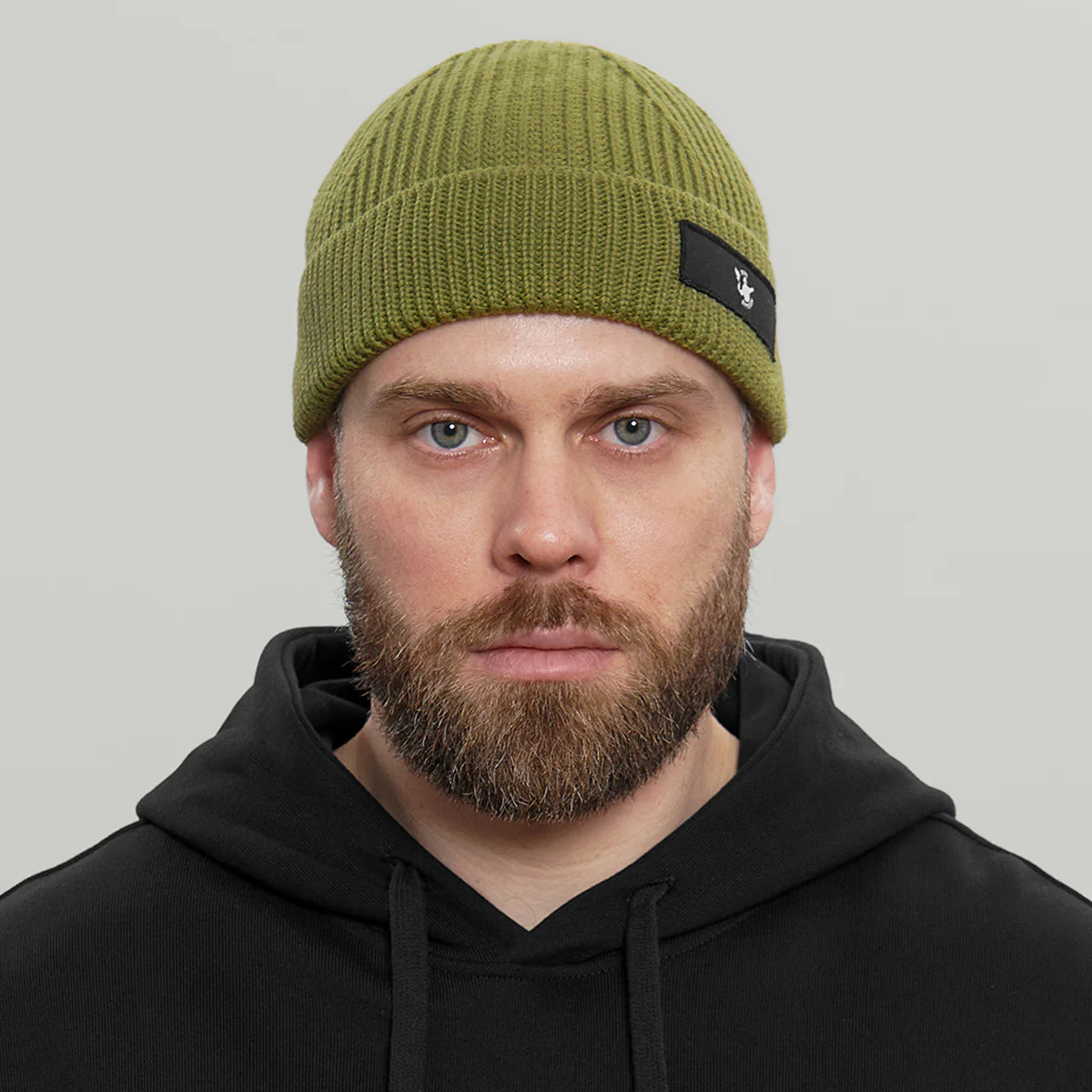Merino Short Beanie Hat RD Logo RD-MRNSBHRDL GREEN - Image 3