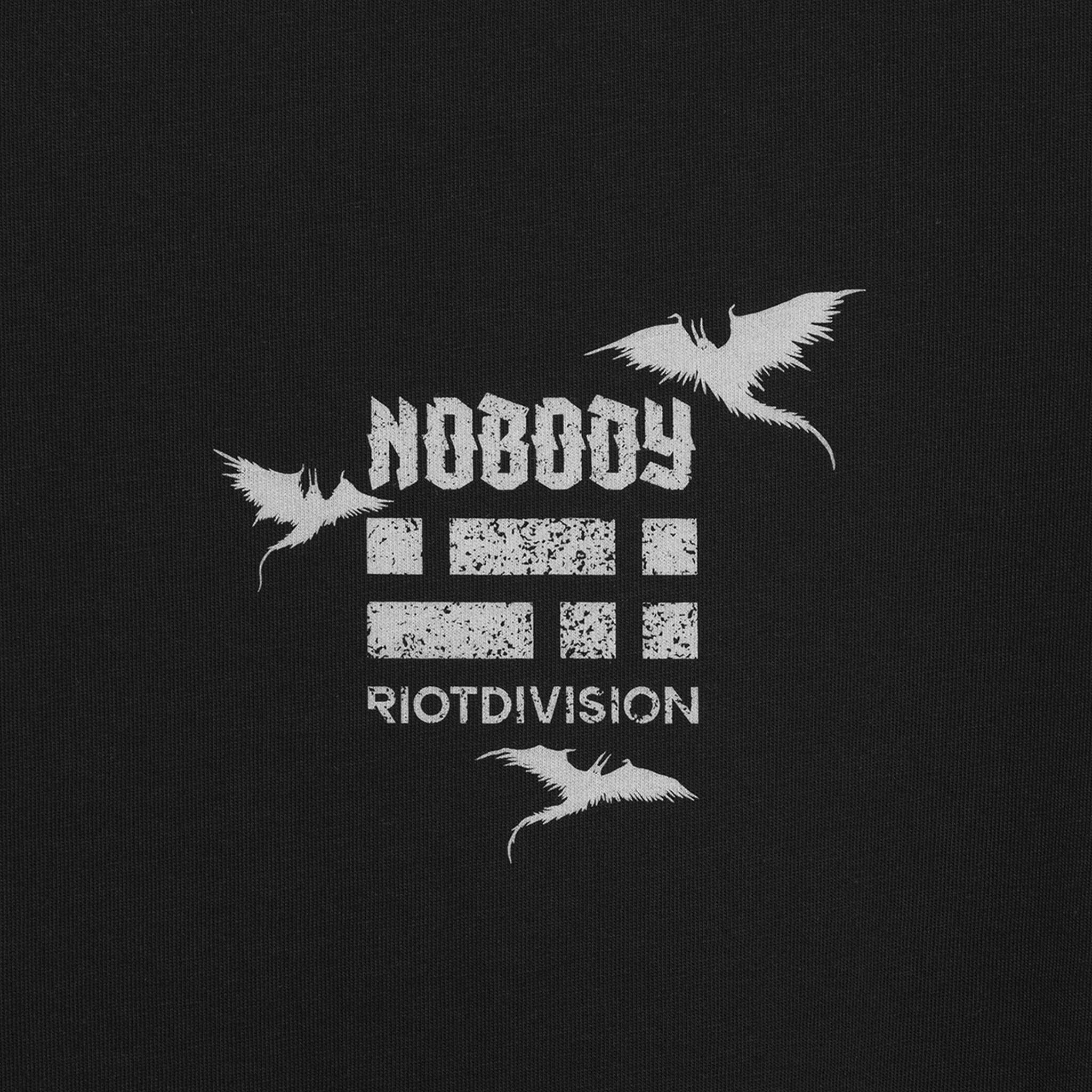 NOBODY Hoodie RD-NBDH BLACK - Image 4