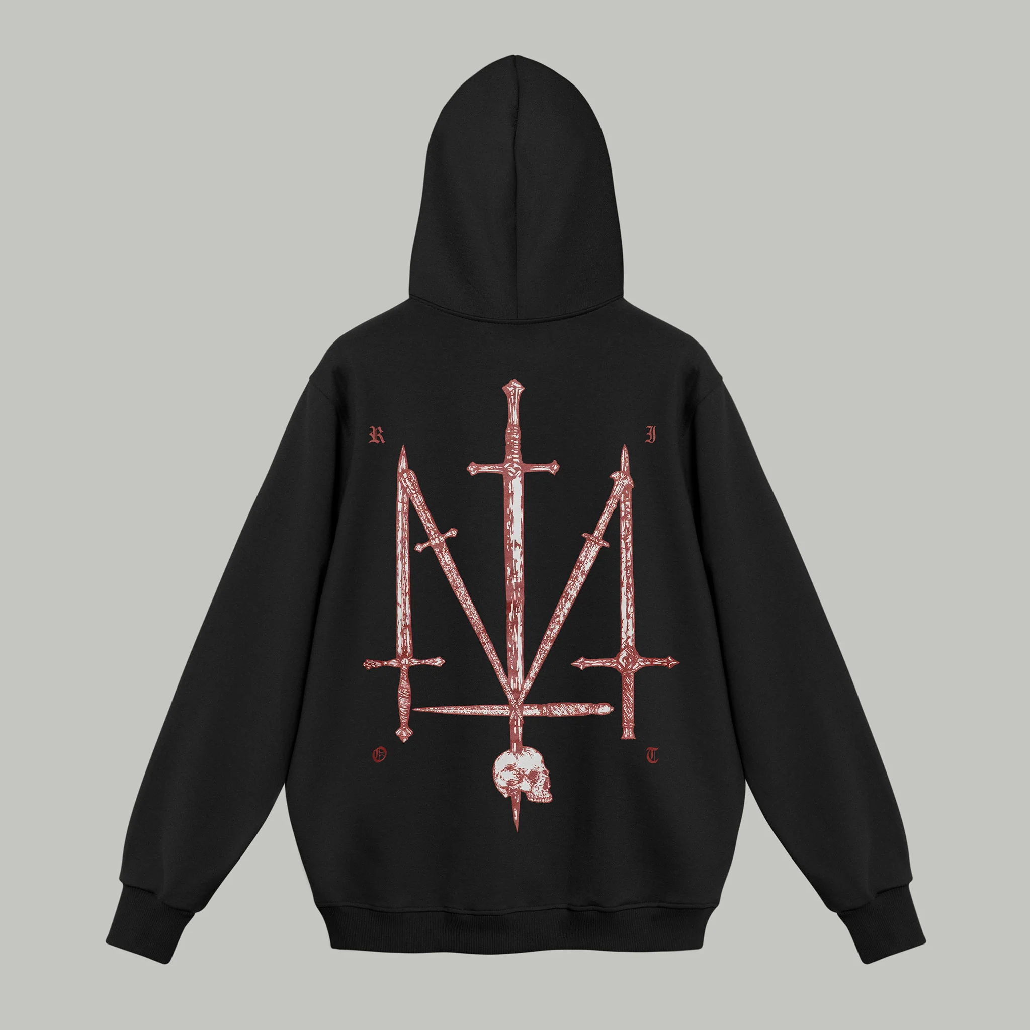Trident Of Blades Hoodie RD-TRDBLDH BLACK