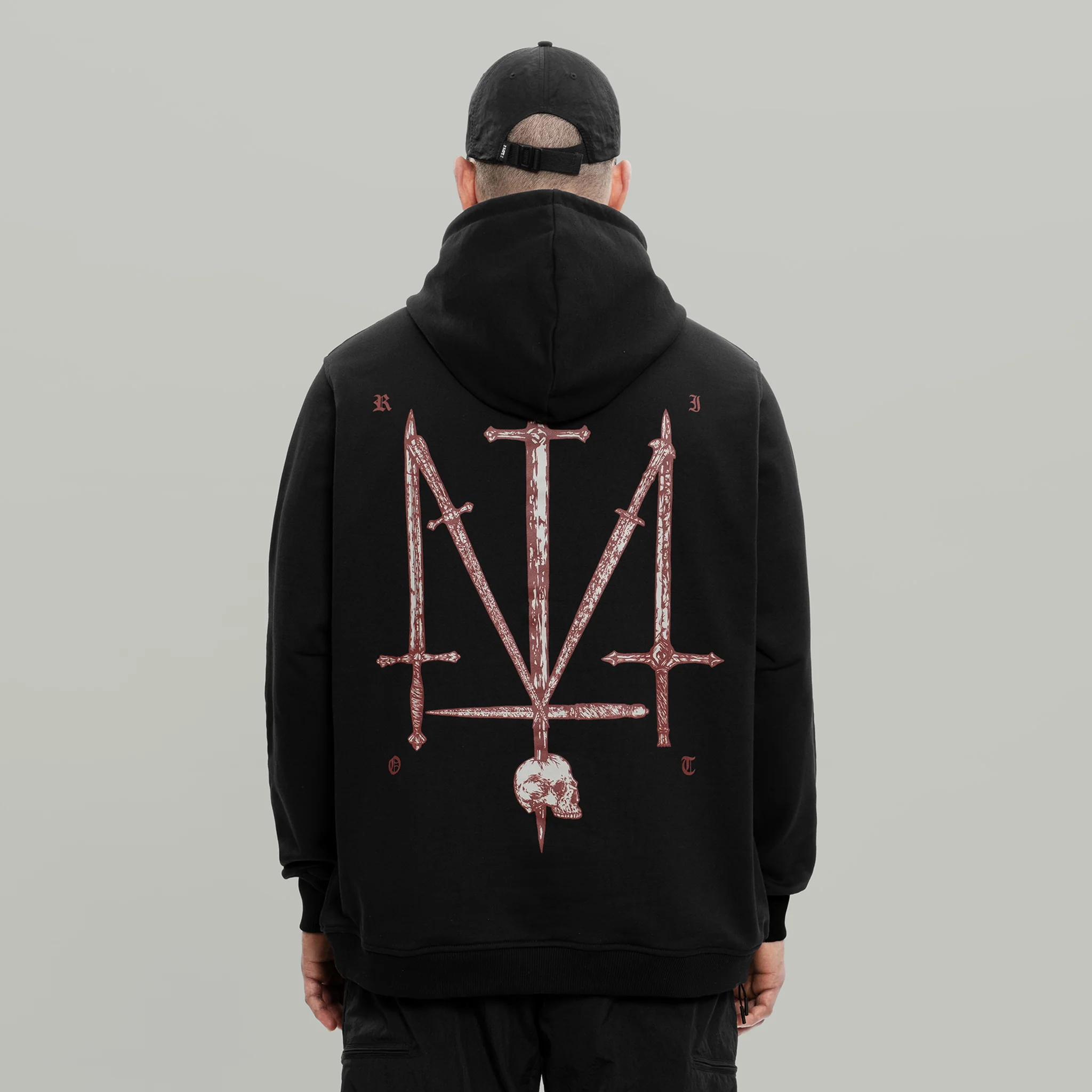 Trident Of Blades Hoodie RD-TRDBLDH BLACK - Image 7